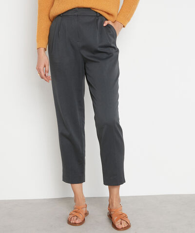 Simbad charcoal-grey loose-fitting high-waisted trousers PhotoZ | 1-2-3
