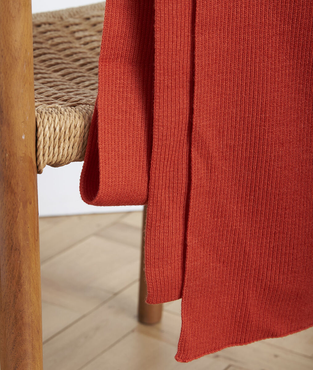 Gloraline terracotta ribbed scarf | 1-2-3 Gloraline terracotta ribbed scarf PhotoZ | 1-2-3