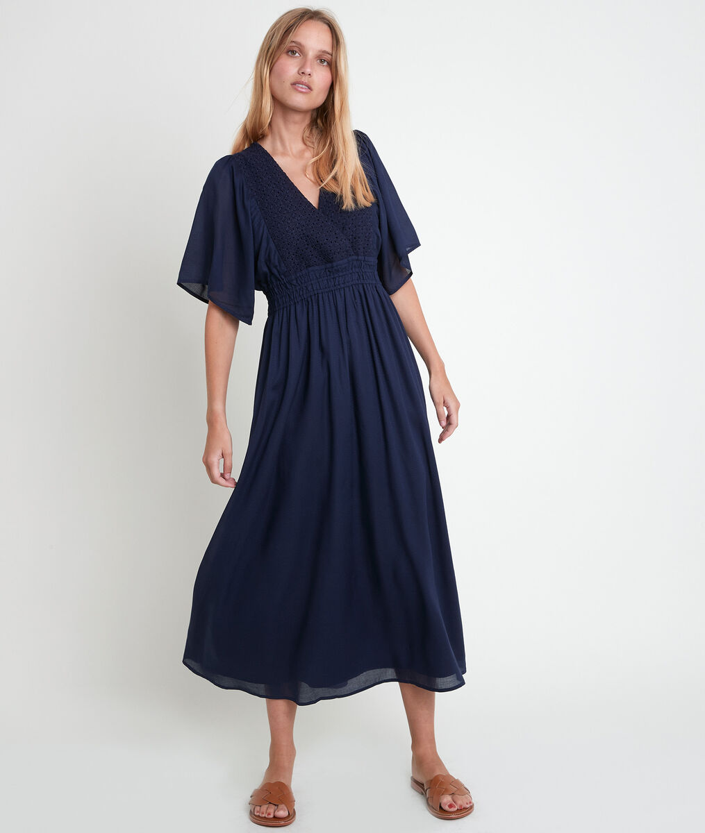 Lauretta blue embroidered dress | 1-2-3 Lauretta blue embroidered dress PhotoZ | 1-2-3