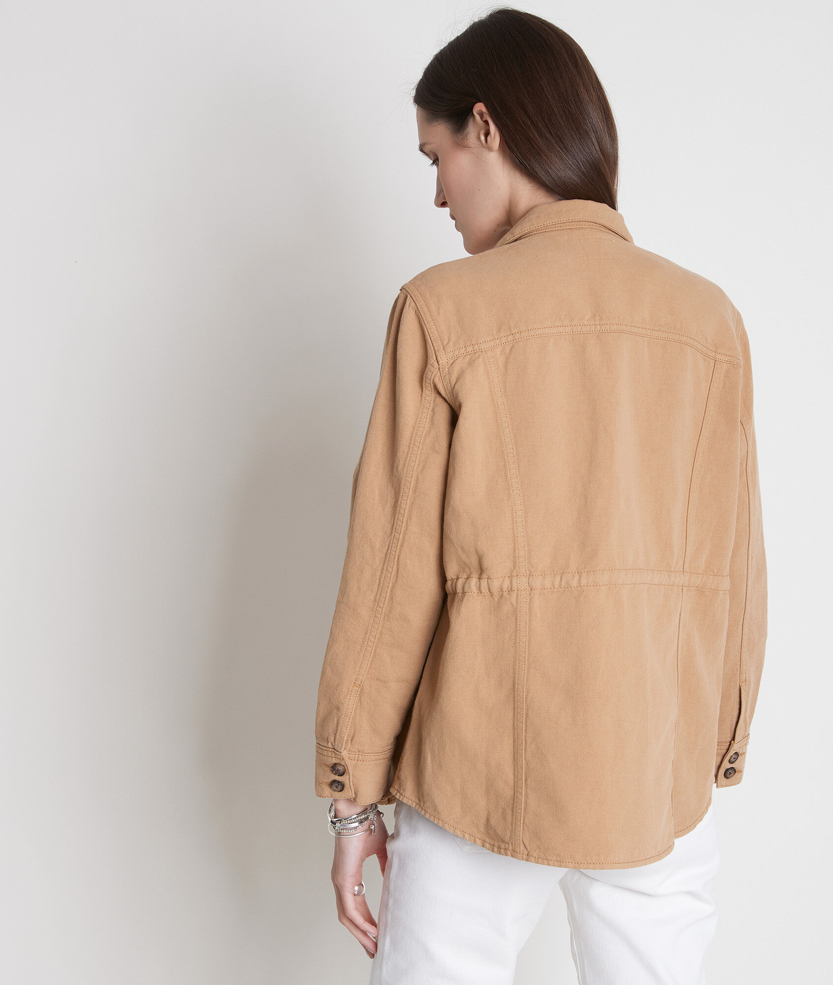 linen workwear jacket