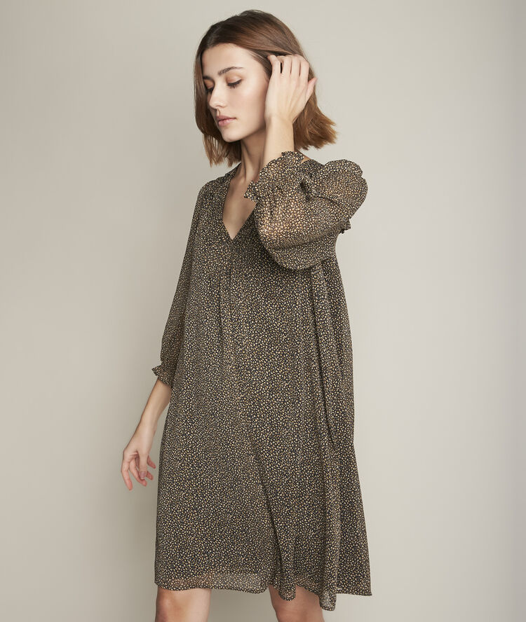 Claudia printed dress black.