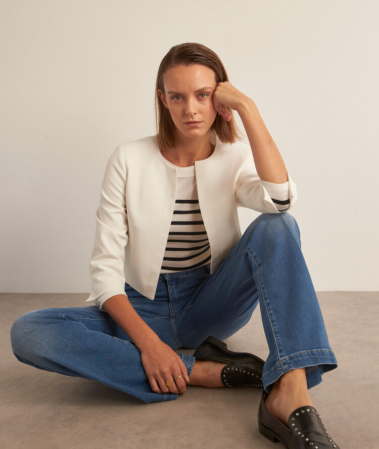 Lalie microfibre bolero ecru.