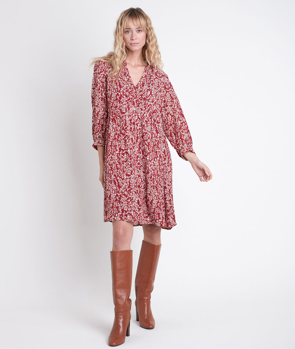 CALYPSO red printed dress | 1-2-3 CALYPSO red printed dress PhotoZ | 1-2-3