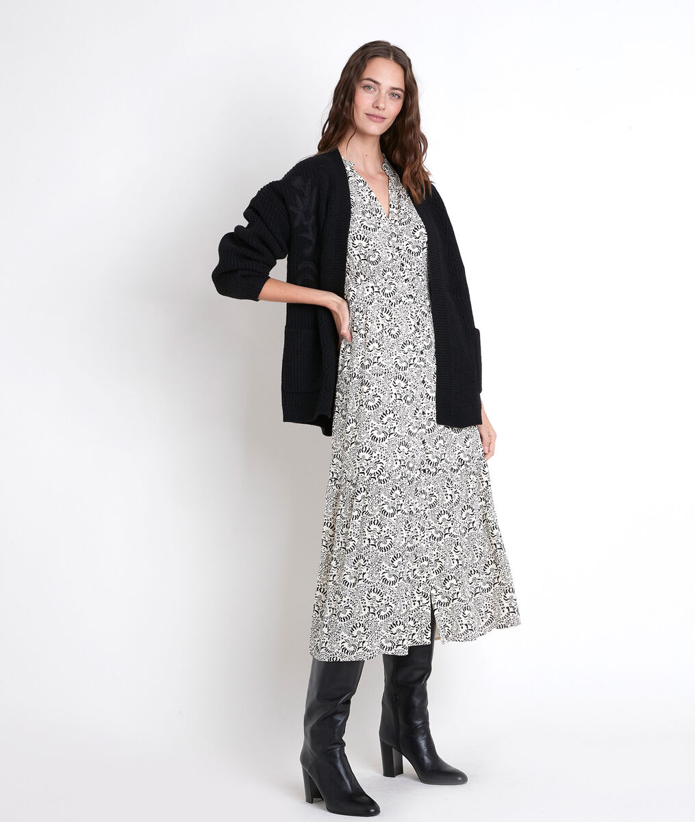 ALEXY black wool-blend cardigan | 1-2-3 ALEXY black wool-blend cardigan PhotoZ | 1-2-3