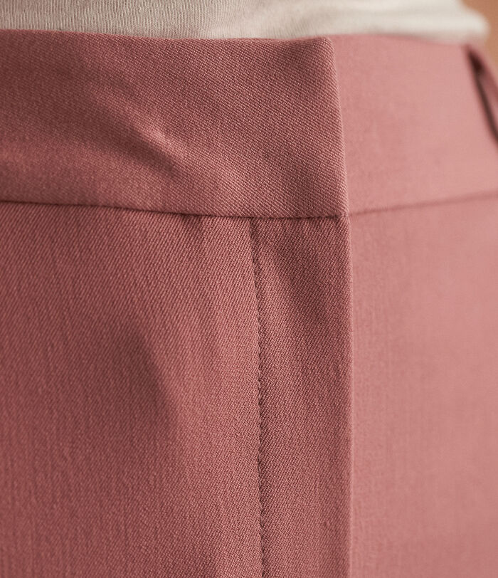 Pantalon de tailleur chino en polyester recyclé bois de rose Felix PhotoZ | 1-2-3