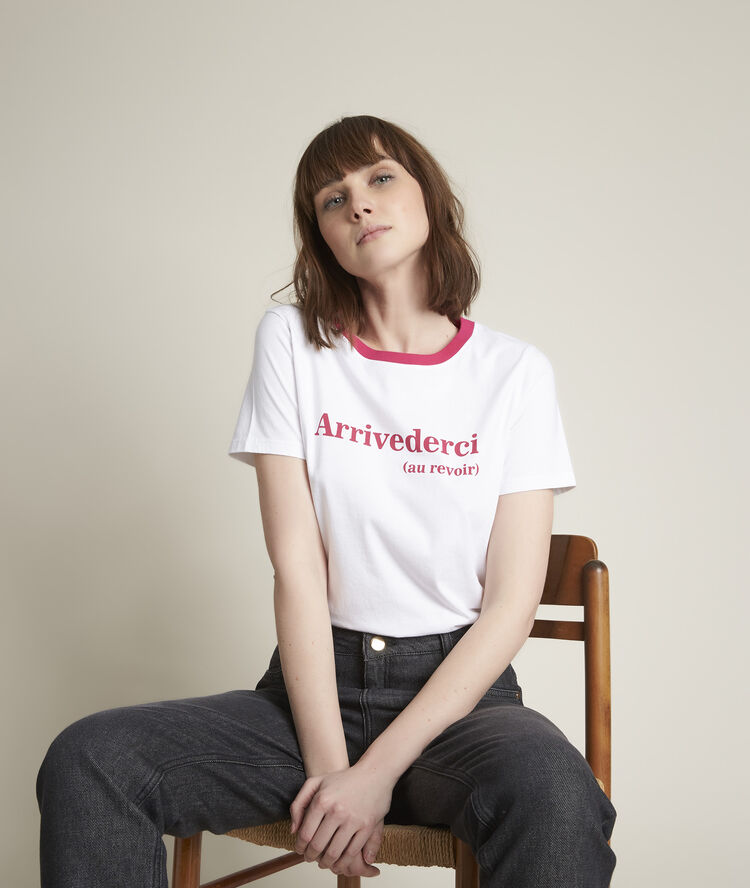 Rivale screen-print t-shirt light fuscia.