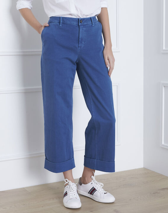 Clara light indigo short flared jeans | 1-2-3 Clara light indigo short flared jeans PhotoZ | 1-2-3