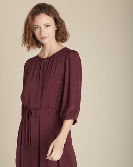 Ivana long, pomegranate, flowing dress (2) - Maison 123