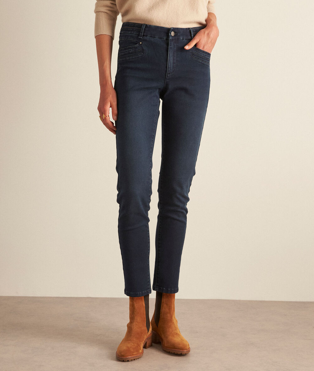 BABETH dark blue slim-fit cotton jeans PhotoZ | 1-2-3