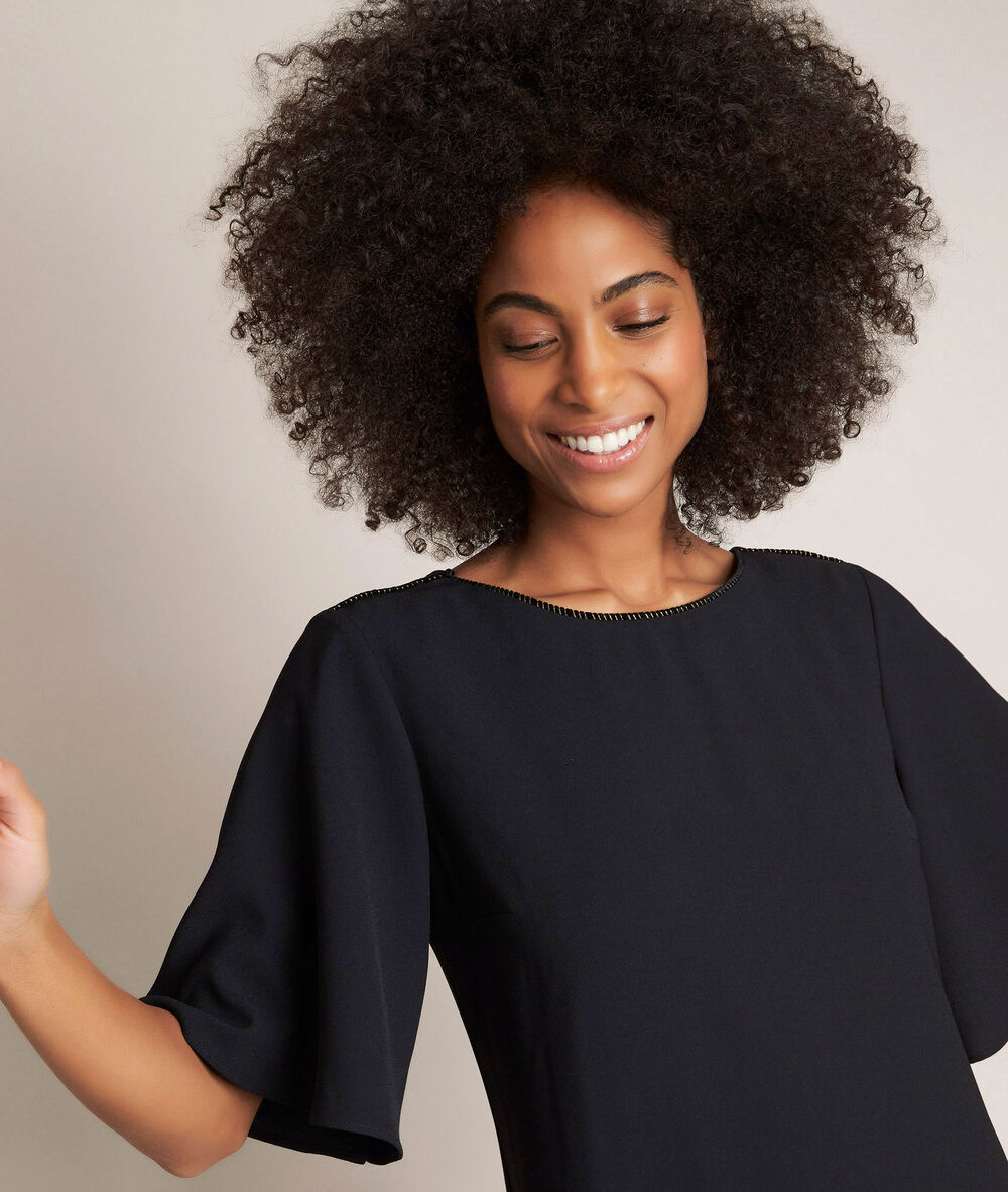 Celia straight black dress black.
