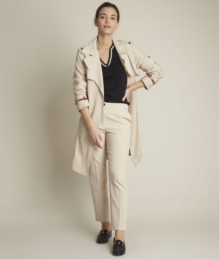 Rabat black t-shirt with a henley neck black.