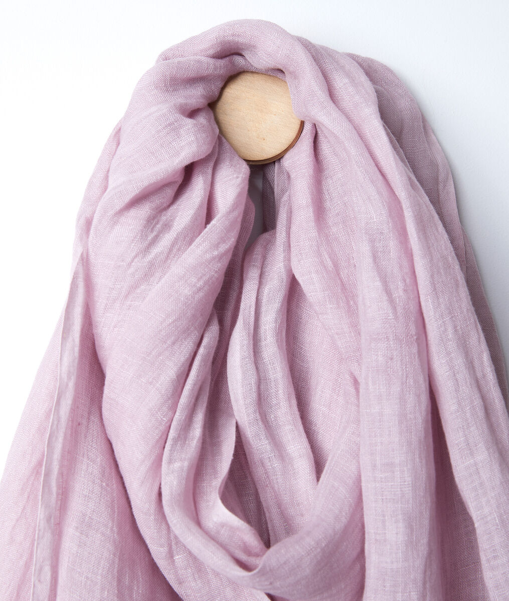 Billy violet linen scarf | 1-2-3 Billy violet linen scarf PhotoZ | 1-2-3