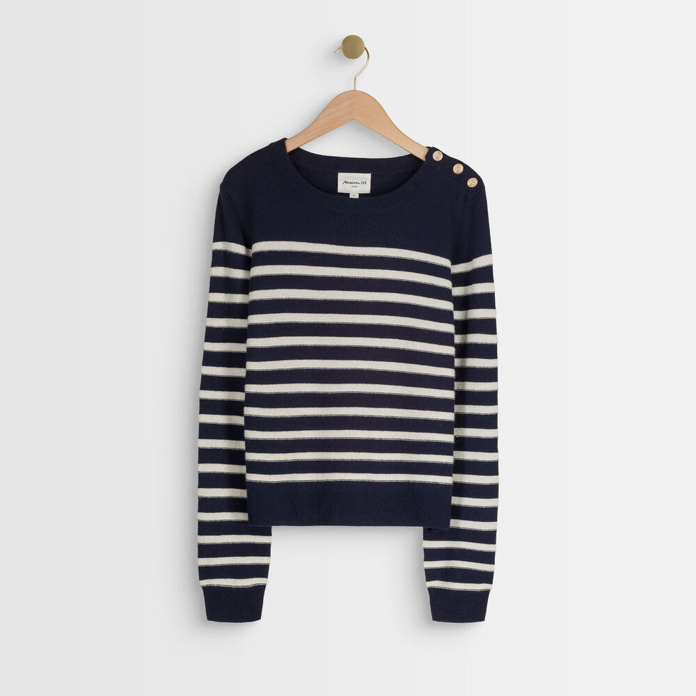 Alban striped jumper marine.