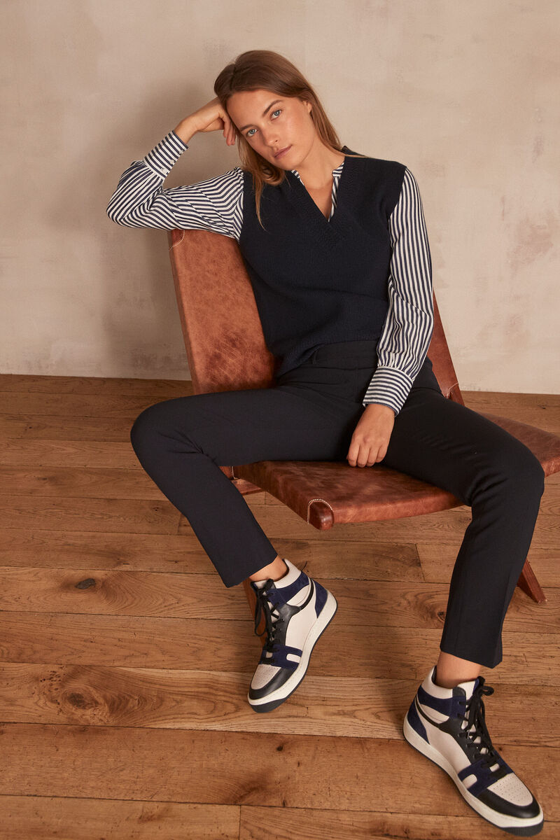 Valero microfibre cigarette trousers | 1-2-3 Valero microfibre cigarette trousers PhotoZ | 1-2-3