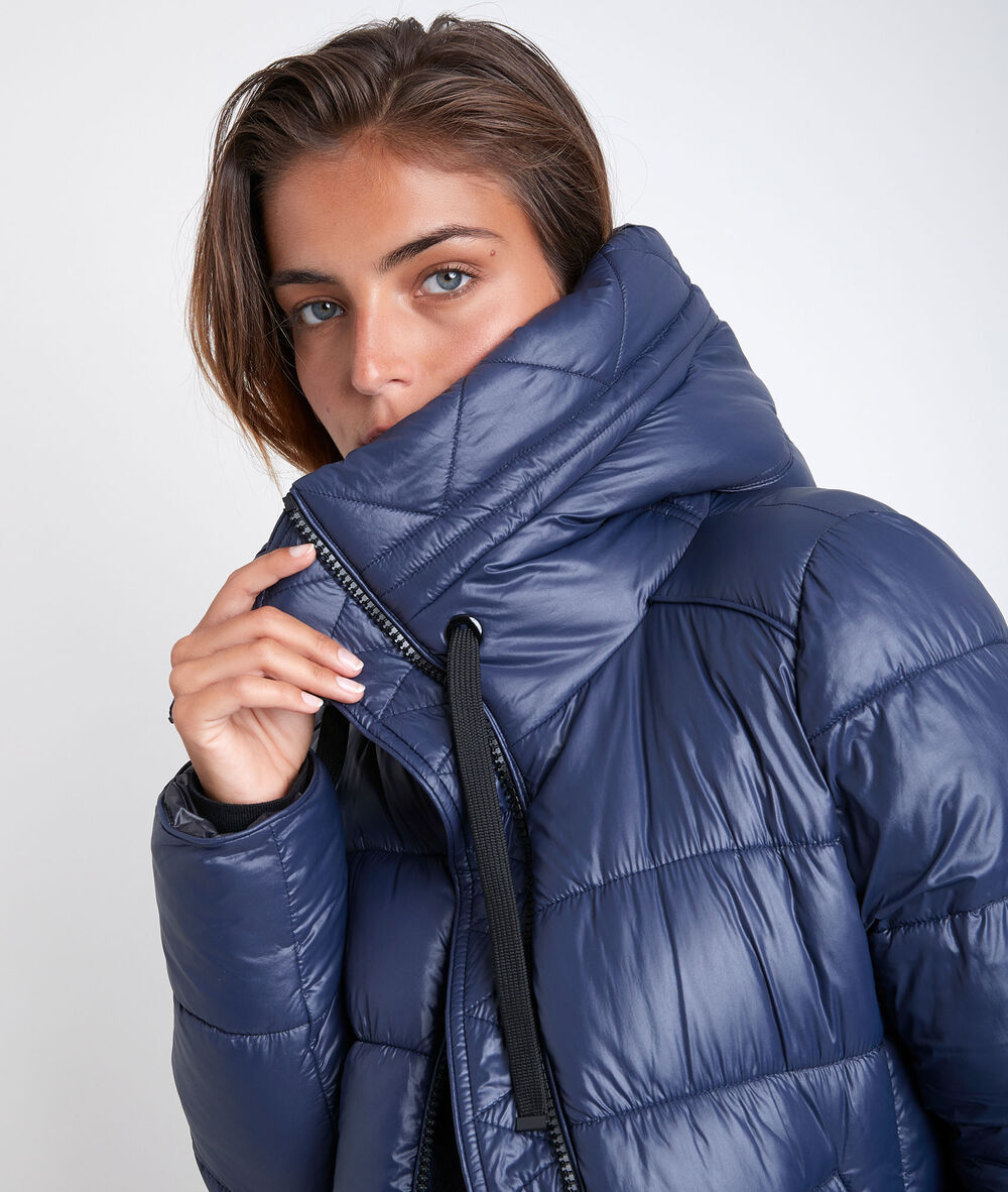 Boko navy 3/4 length down jacket marine.