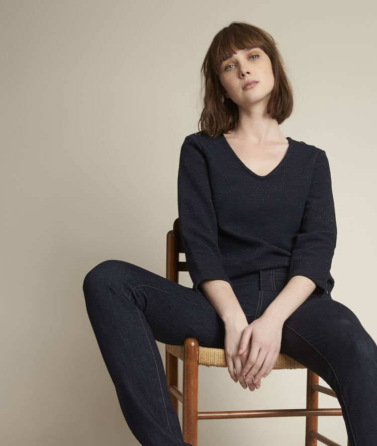 Regate shiny navy top navy blue.