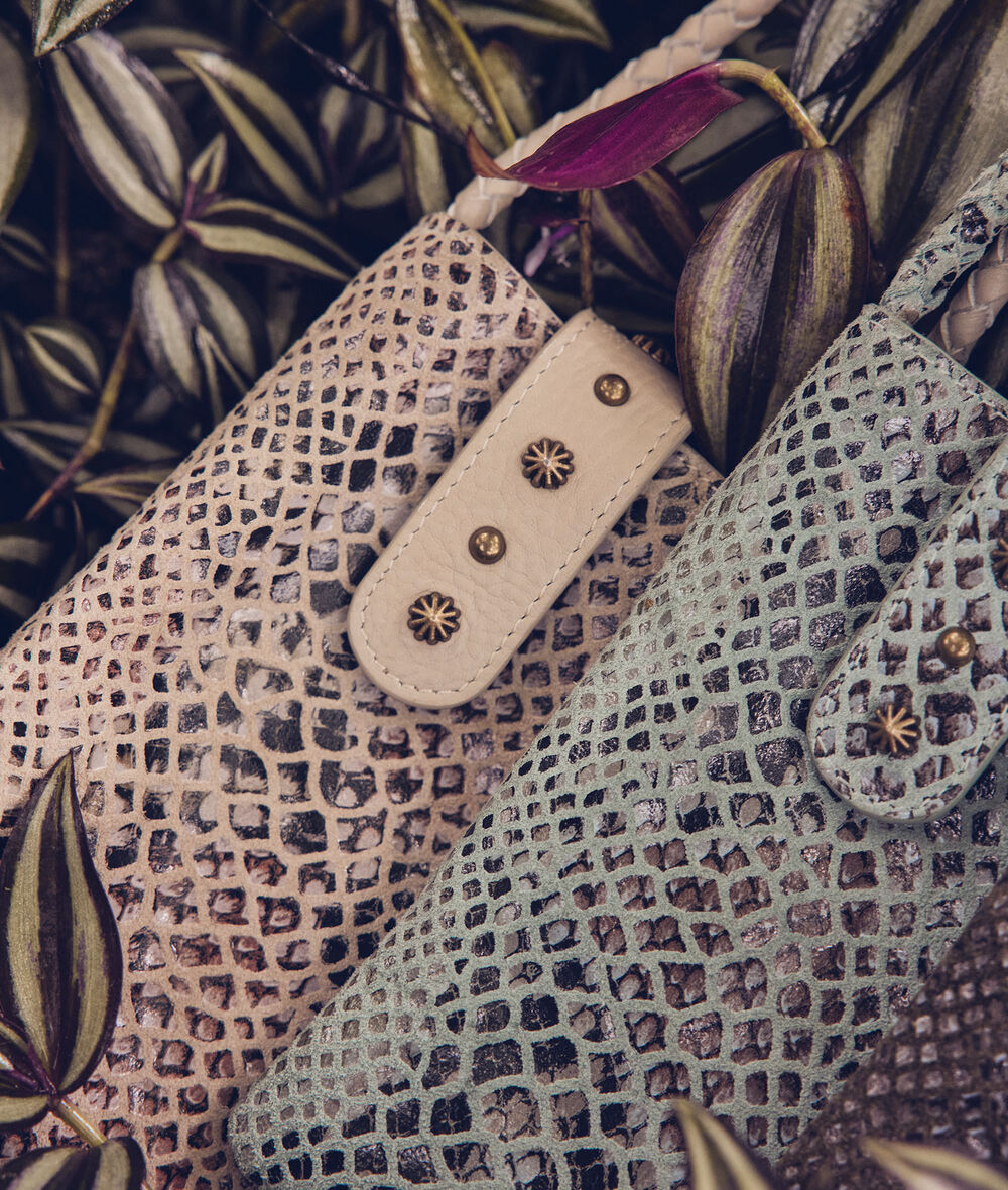 Farry beige python leather-effect phone case PhotoZ | 1-2-3