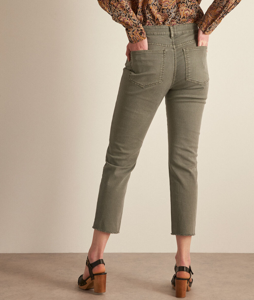 Pearl straight-leg light khaki cotton jeans PhotoZ | 1-2-3