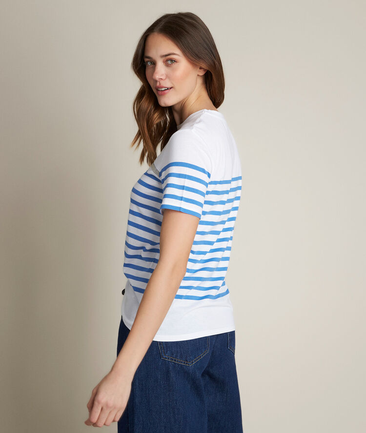 Raphael striped t-shirt blackcurrant.