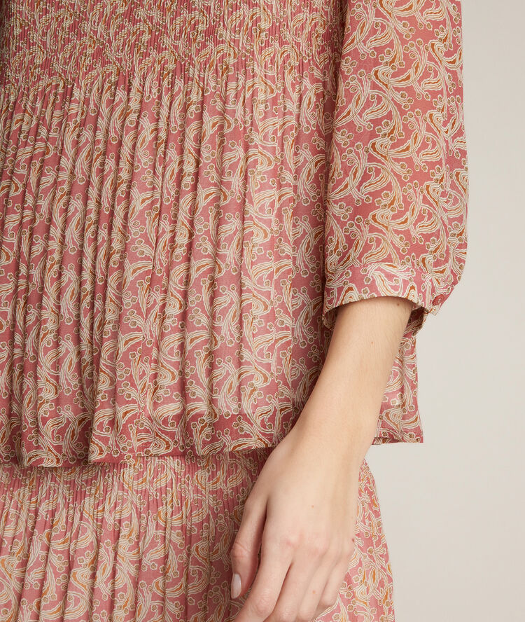 Elicia printed blouse cherry red.