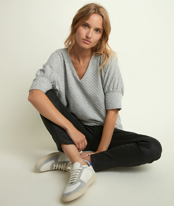 Douceur grey top | 1-2-3 Douceur grey top PhotoZ | 1-2-3