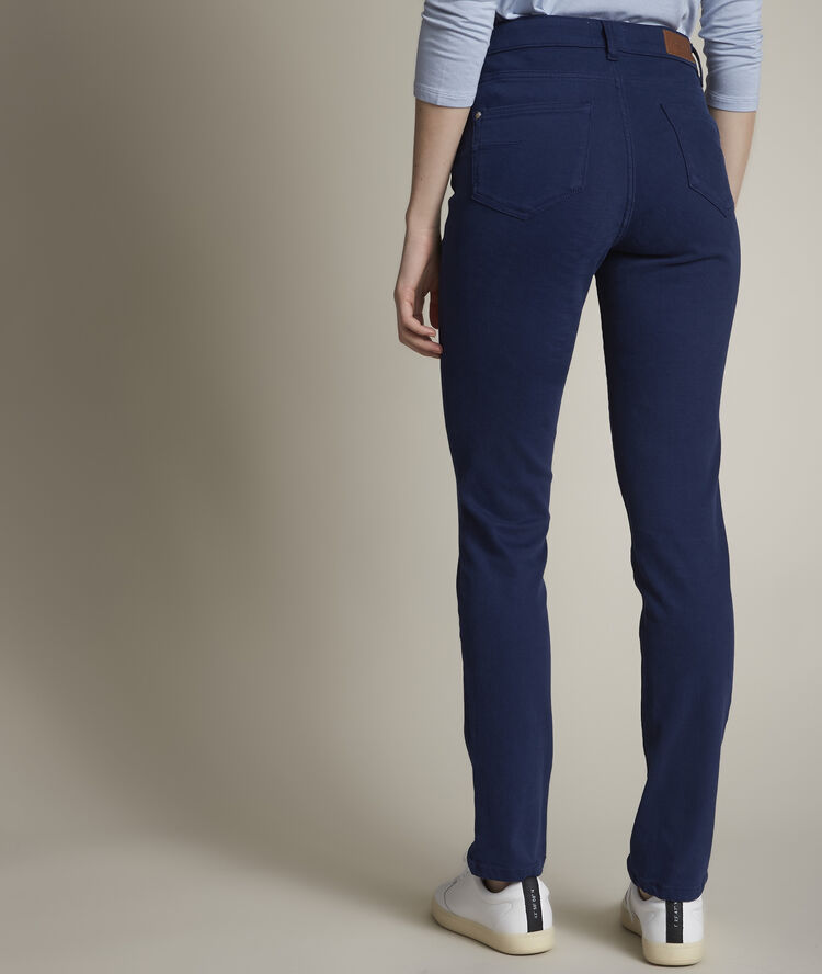 Suzy: our original slim-fit blue jeans ink.