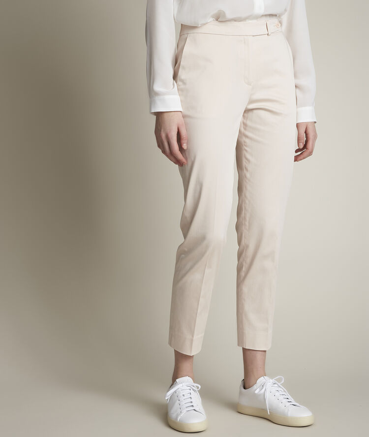 Rubis beige cigarette trousers nude.