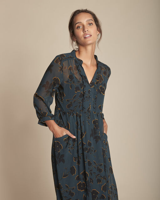 Ivanie cypress long printed dress (1) - Maison 123