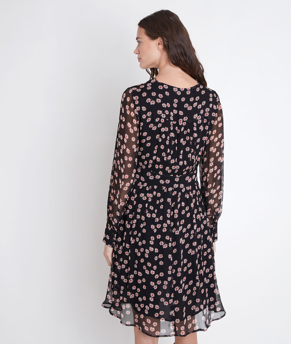Noella floral print dress noir.