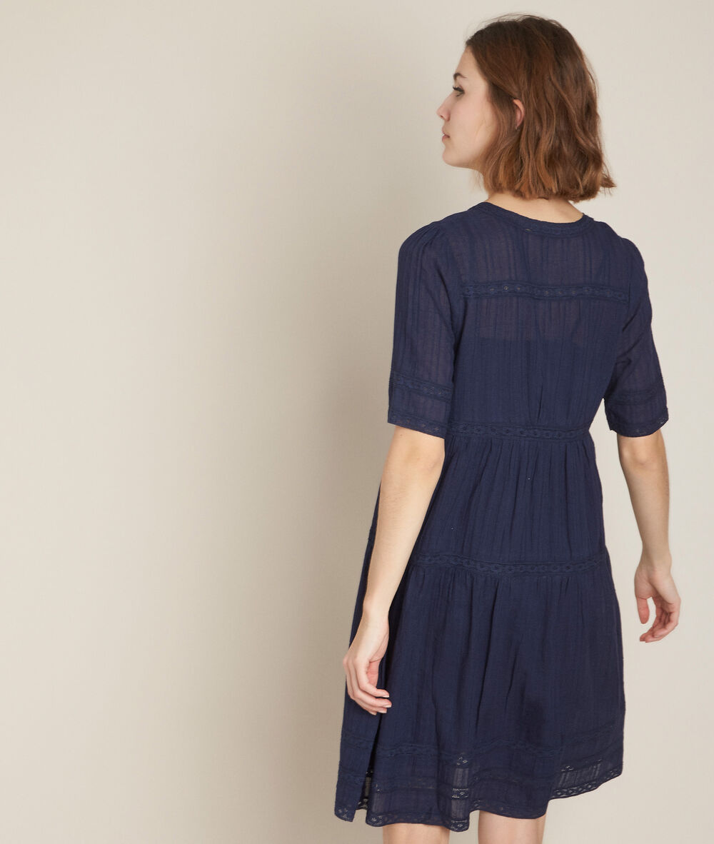 Corelia navy lace dress navy blue.
