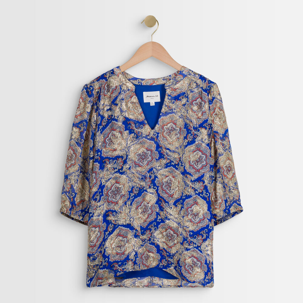 Tissia printed blouse myosotis.