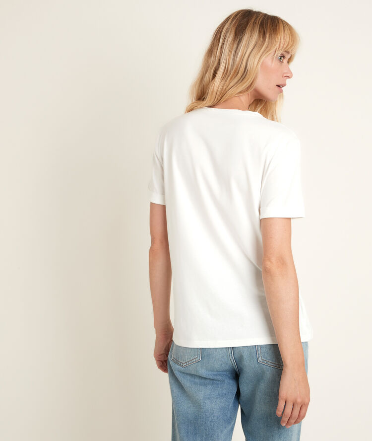 Desert printed t-shirt ecru.