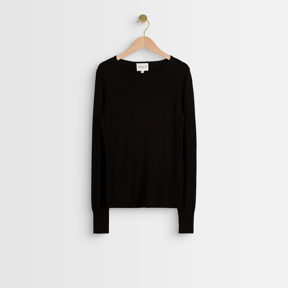 Remix wool blend pullover noir.