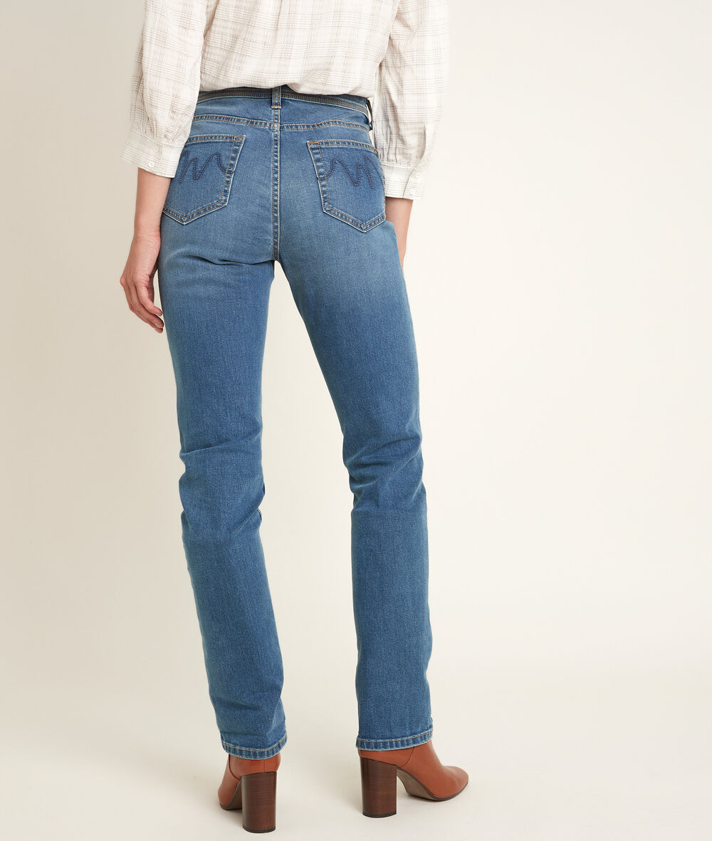 Sonia, the original 123 stone used straight-leg jeans used stone.