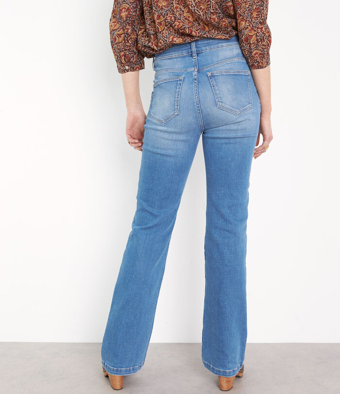 Ninon used-look stonewashed flared denim jeans PhotoZ | 1-2-3