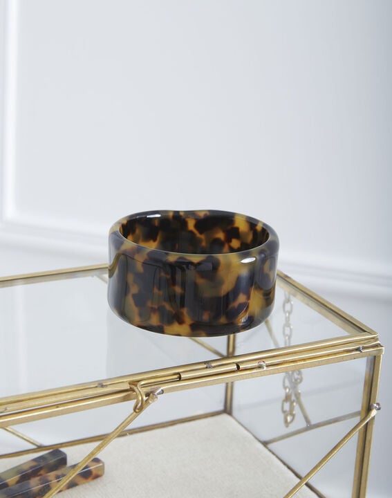 Tiffaine tortoiseshell resin bracelet | 1-2-3 Tiffaine tortoiseshell resin bracelet PhotoZ | 1-2-3