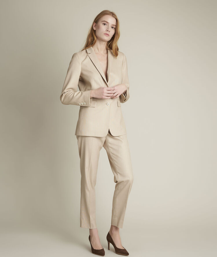 Lara tailored cigarette trousers browno.