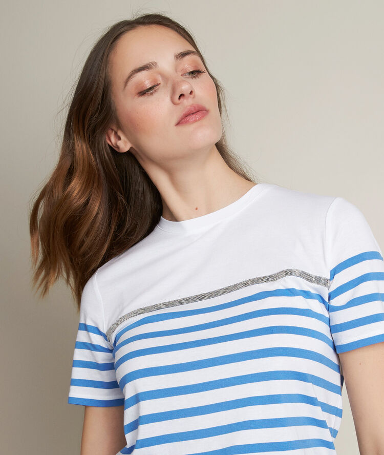 Raphael striped t-shirt blackcurrant.