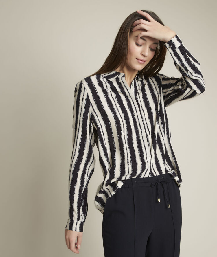 Erika printed dress black/white.