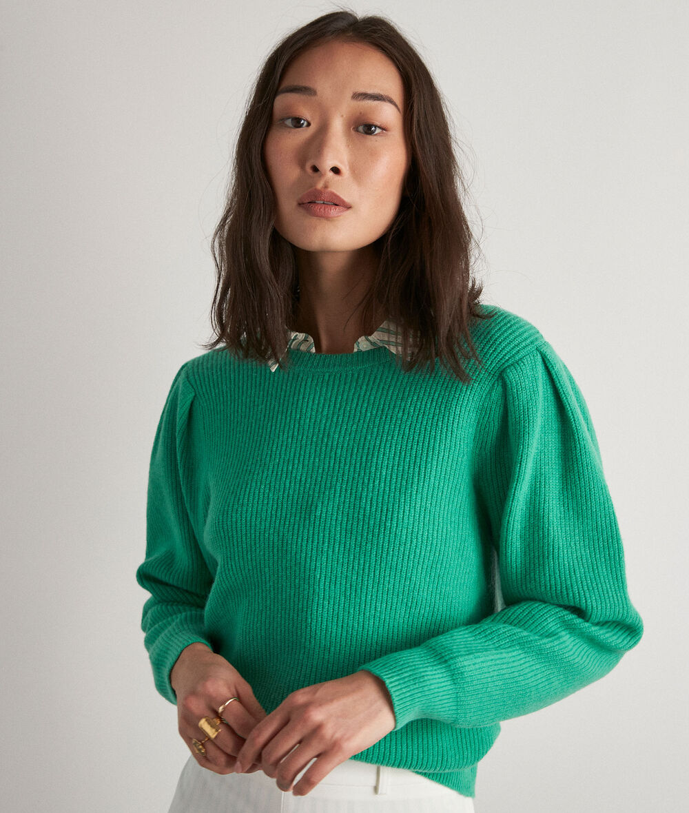 Martial green wool jumper PhotoZ | 1-2-3