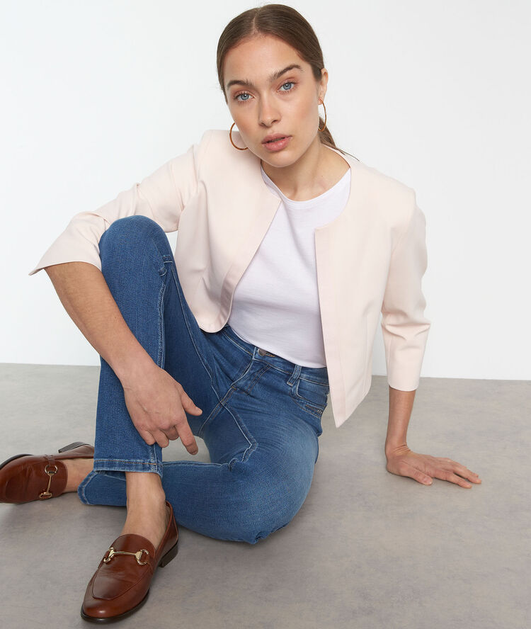 Lalie microfibre bolero nude.