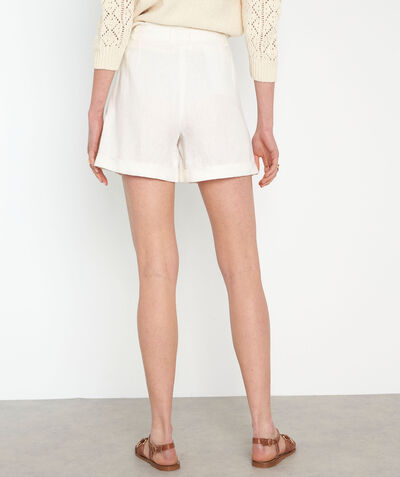 Siriel white responsible linen shorts PhotoZ | 1-2-3