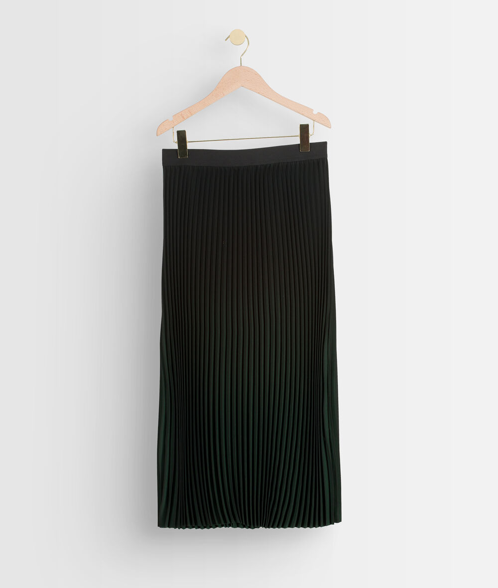 Fatel fir green tie dye pleated midi skirt PhotoZ | 1-2-3