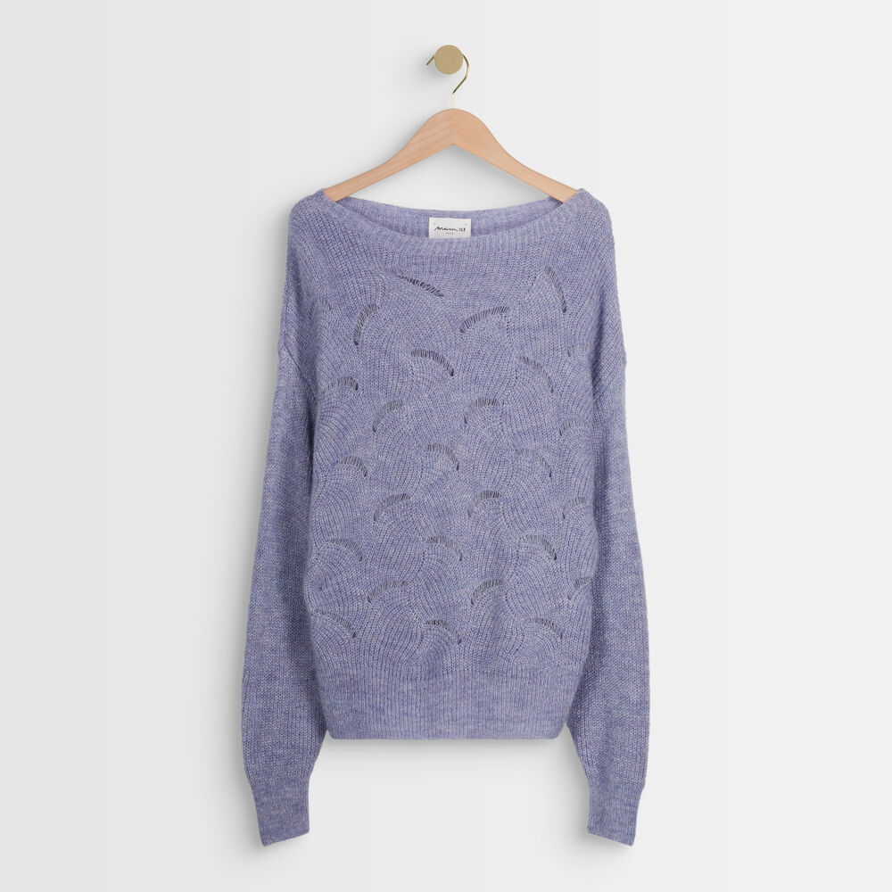 Amanda fancy knit mauve jumper mauve.