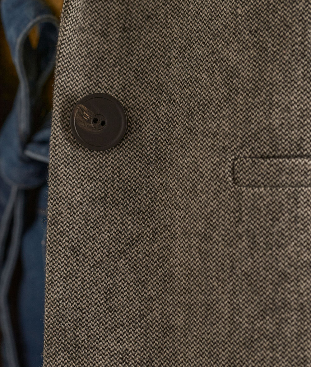 Adele flecked grey tailored jacket PhotoZ | 1-2-3