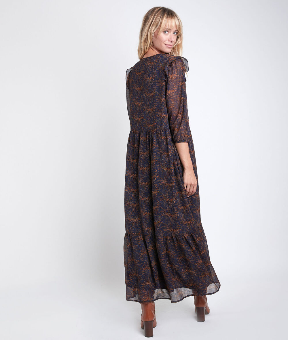 Claire printed maxi dress tomette.