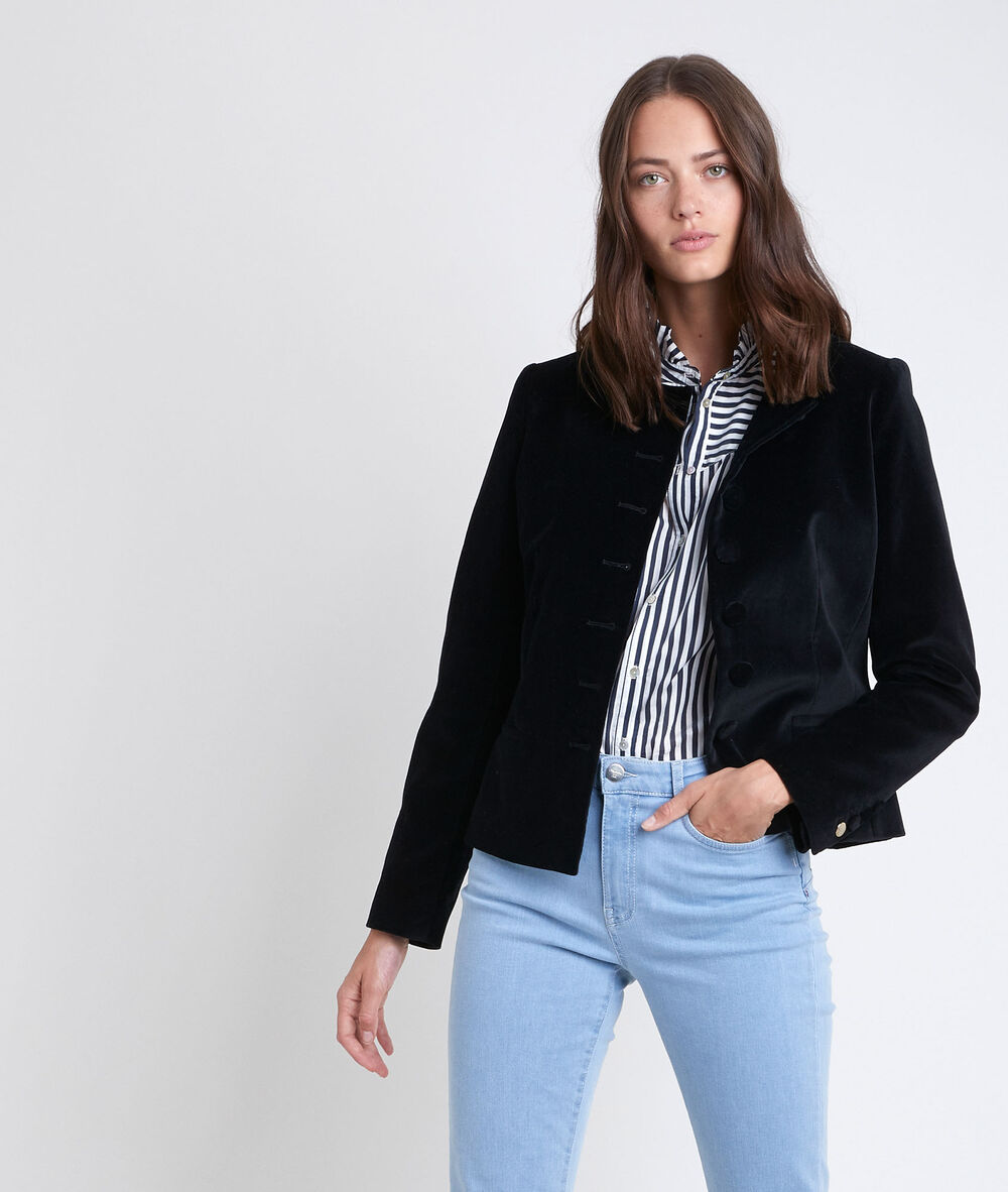 Tania velvet jacket noir.