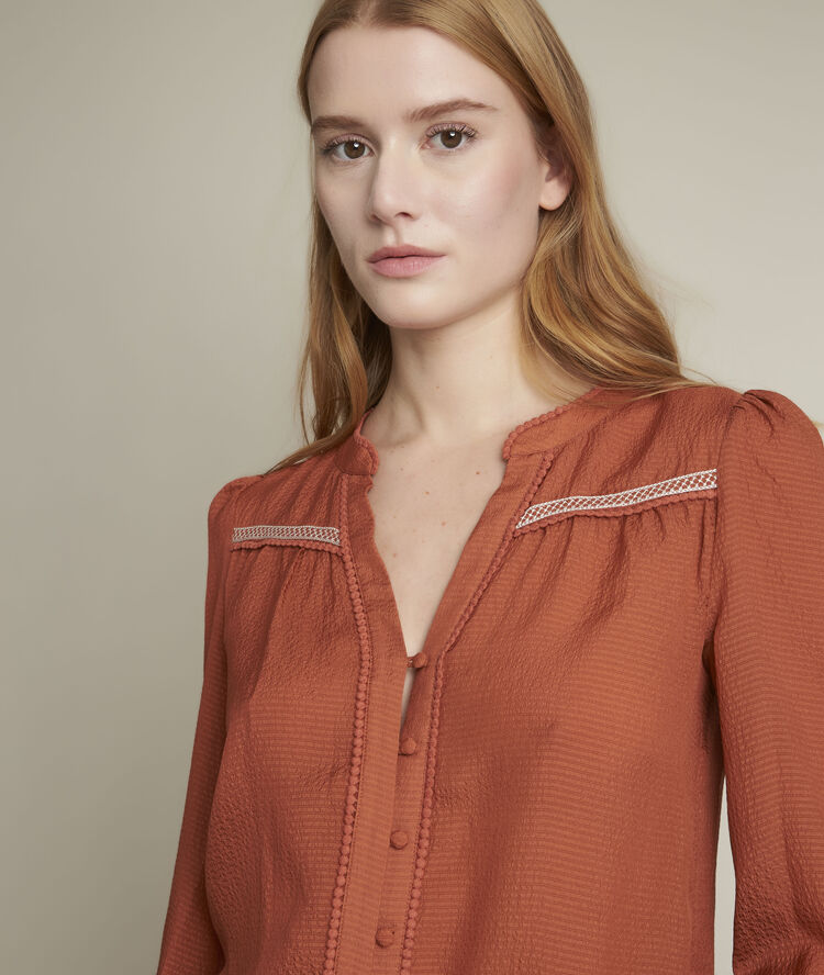 Elonie silk blouse watermelon.