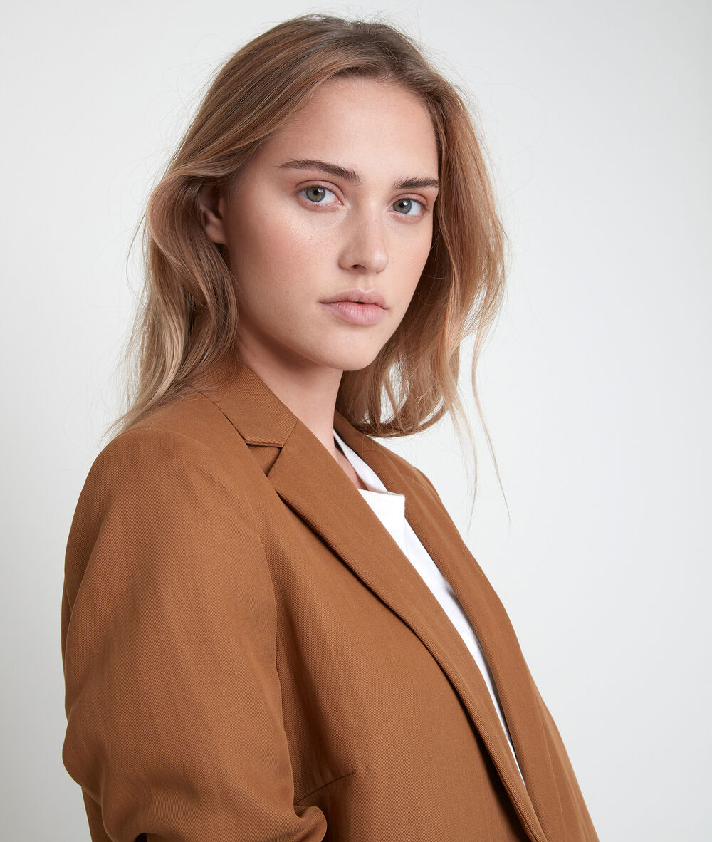 Tily havana tencel jacket tabac.