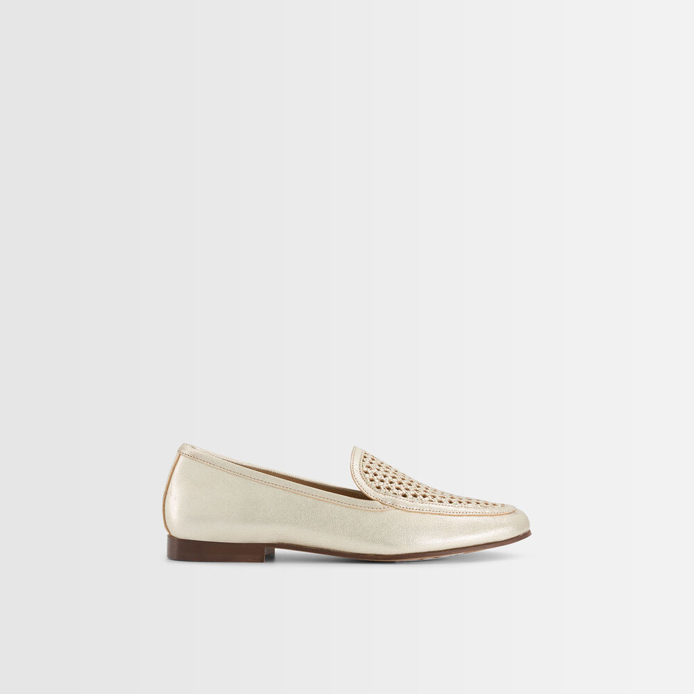 Gladys gold-coloured loafers or.